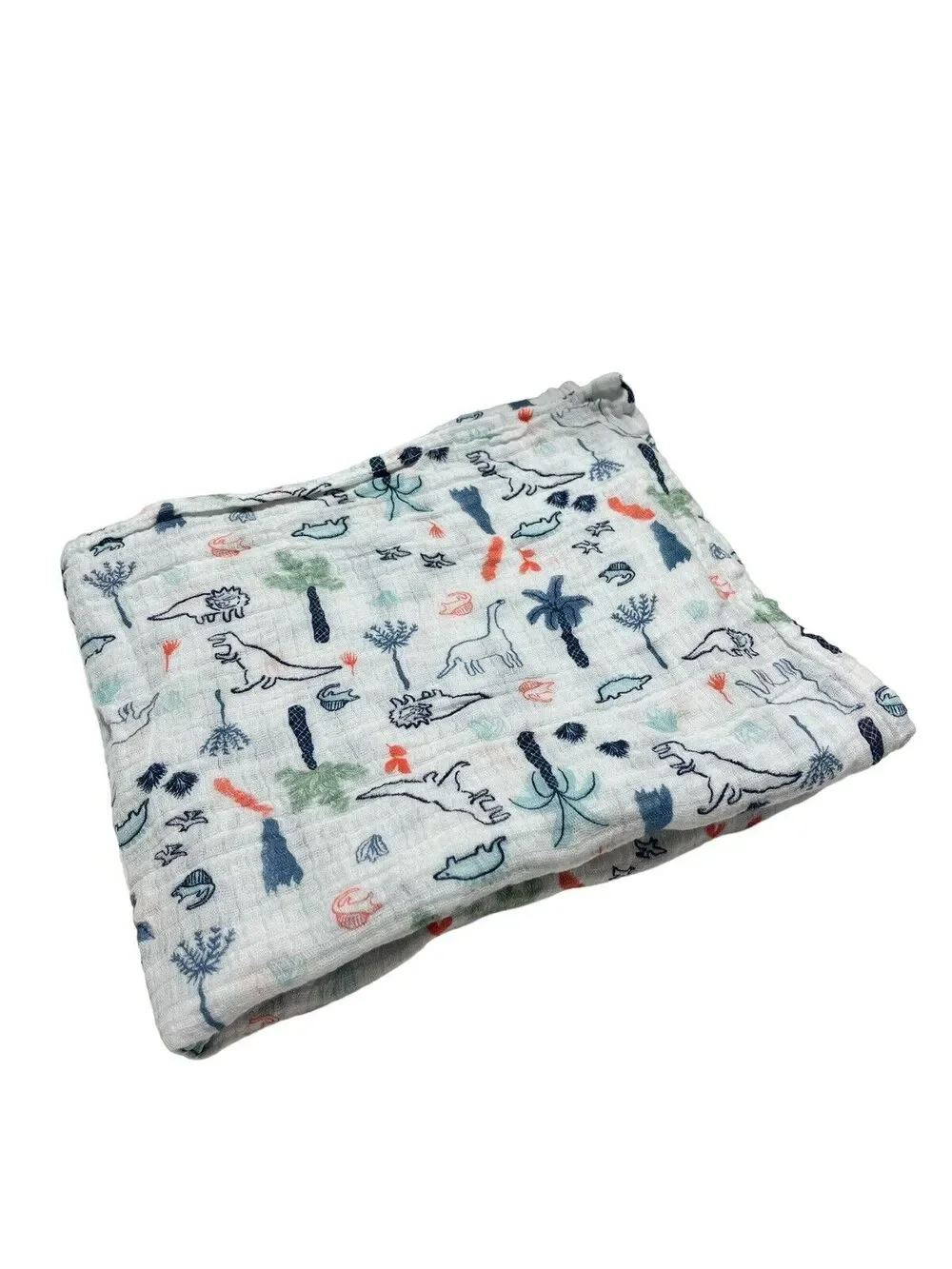 Aden + Anais Essentials Dinosaur Palm Tree Muslin Swaddle Baby Blanket Cotton